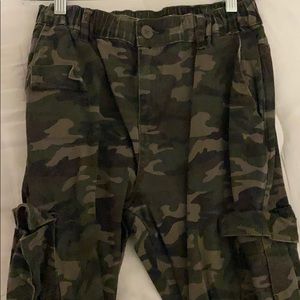 Skinny Camouflage Cargo Pants